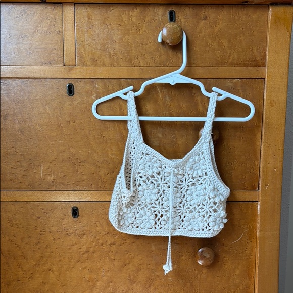Crochet Lace Crop Top - Picture 1 of 3